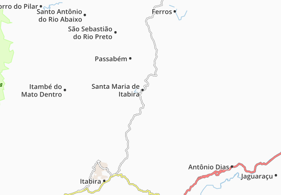 Santa Maria de Itabira Map