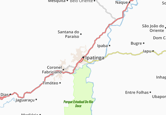 Kaart Plattegrond Ipatinga