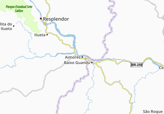 Kaart Plattegrond Aimorés