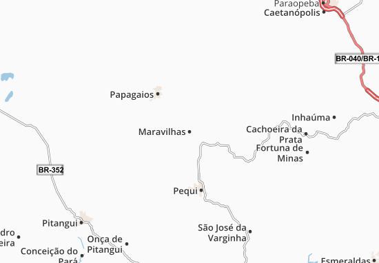 Karte Stadtplan Maravilhas