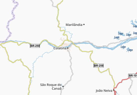 Mapa Colatina