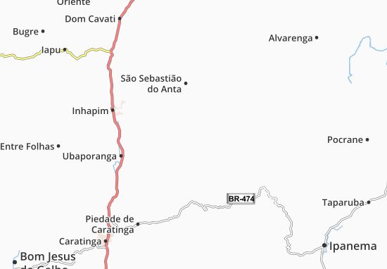 Karte Stadtplan Imbé de Minas