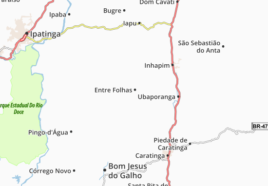 Entre Folhas Map