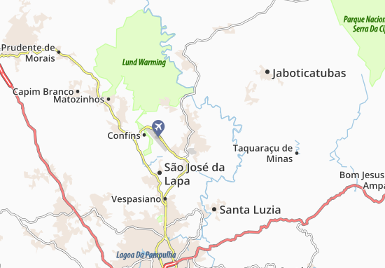Karte Stadtplan Lagoa Santa
