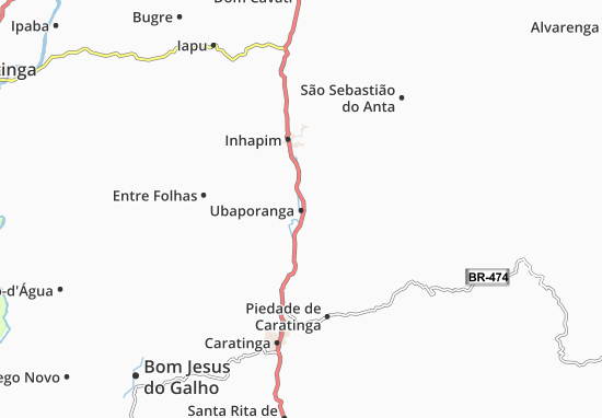 Kaart Plattegrond Ubaporanga