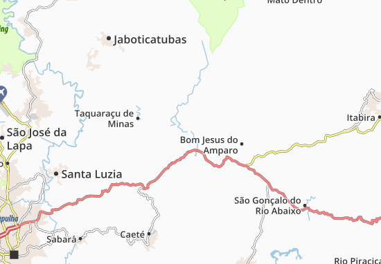 Kaart Plattegrond Nova União