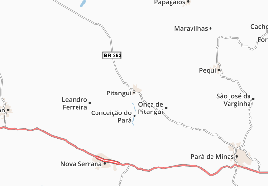 Kaart Plattegrond Pitangui