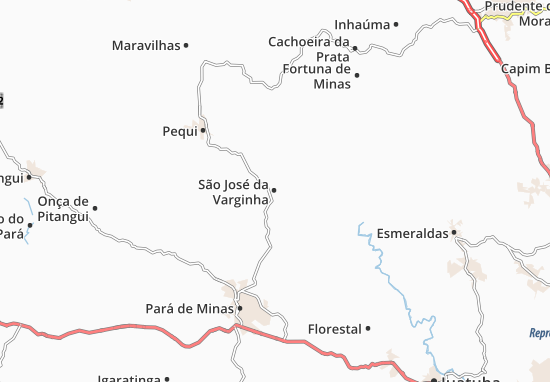 Karte Stadtplan São José da Varginha