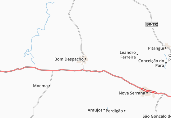 Karte Stadtplan Bom Despacho