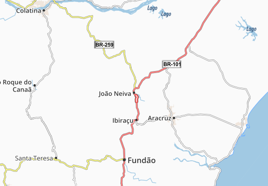 João Neiva Map