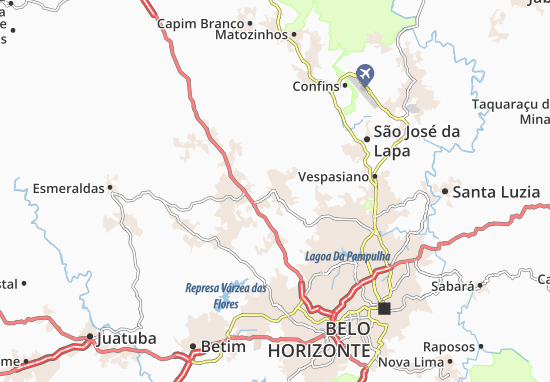 Carte-Plan Ribeirão das Neves