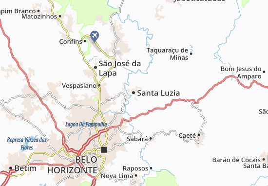 Kaart Plattegrond Santa Luzia