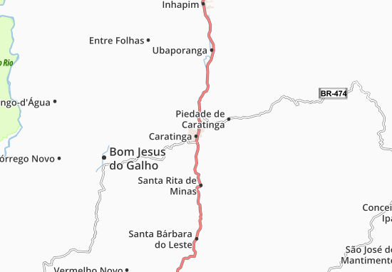Caratinga Map