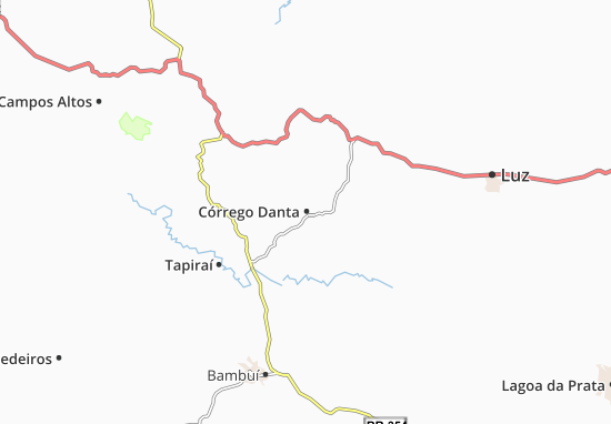 Mapa Córrego Danta