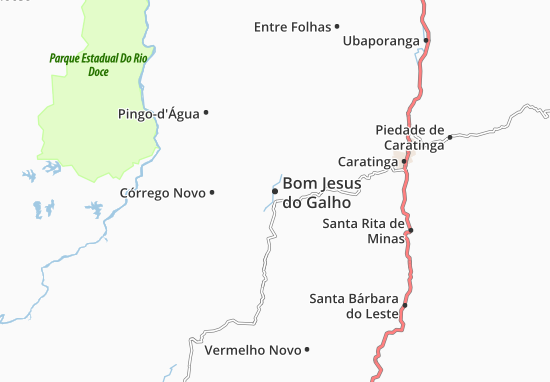 Karte Stadtplan Bom Jesus do Galho