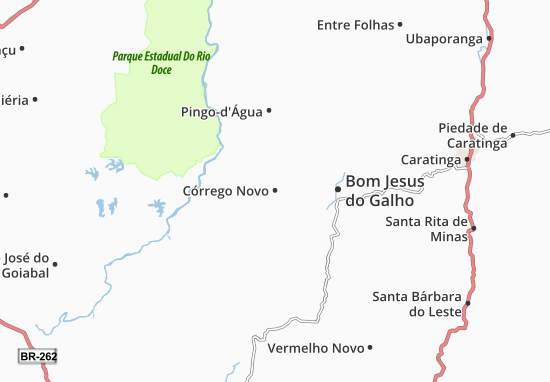 Córrego Novo Map