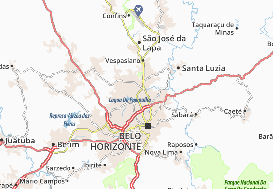 Kaart Plattegrond Santa Branca