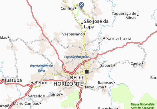 Carte-Plan Santa Amélia
