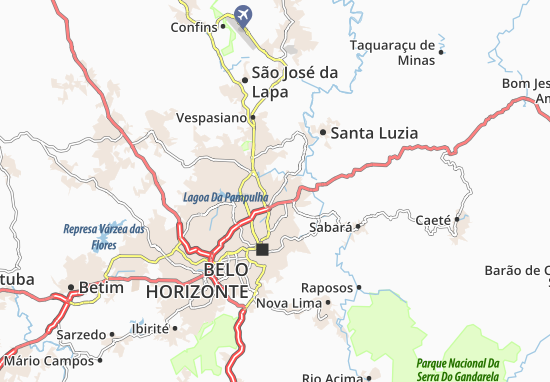 Karte Stadtplan Guarani