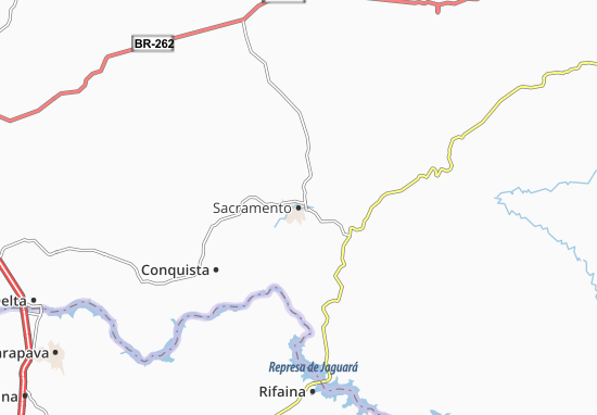 Kaart Plattegrond Sacramento