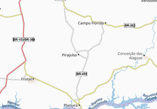 Mapa Pirajuba