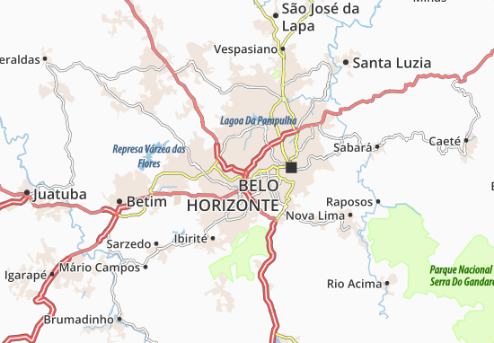 Karte Stadtplan João Pinheiro