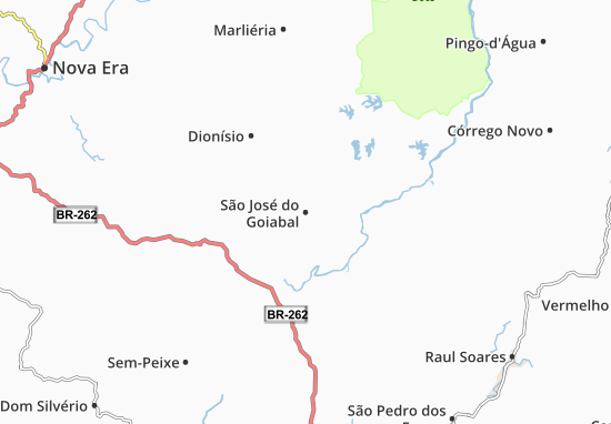 Mapa São José do Goiabal