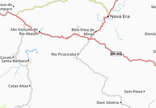 Karte Stadtplan Rio Piracicaba