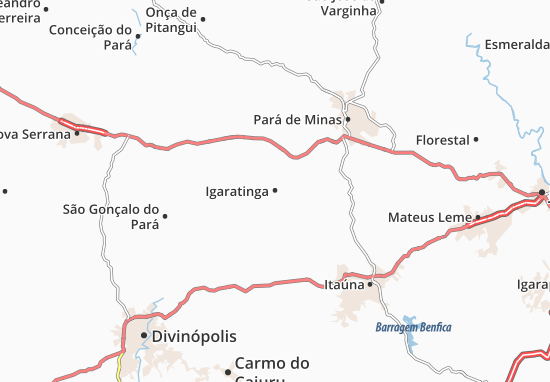 Kaart Plattegrond Igaratinga