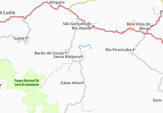 Karte Stadtplan Santa Bárbara