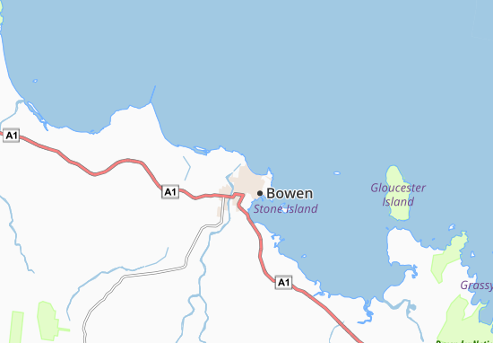 Kaart Plattegrond Bowen
