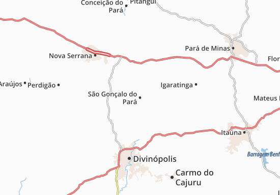 Kaart Plattegrond São Gonçalo do Pará