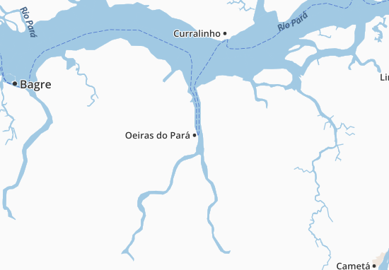 Kaart Plattegrond Oeiras do Pará