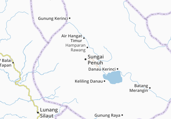Karte Stadtplan Sungai Penuh