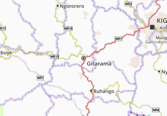 Karte Stadtplan Gitarama