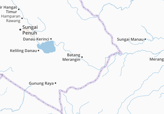 Karte Stadtplan Batang Merangin