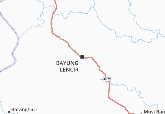 Bayung Lencir Map