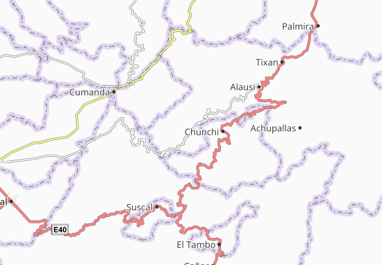 Mapa Huigra