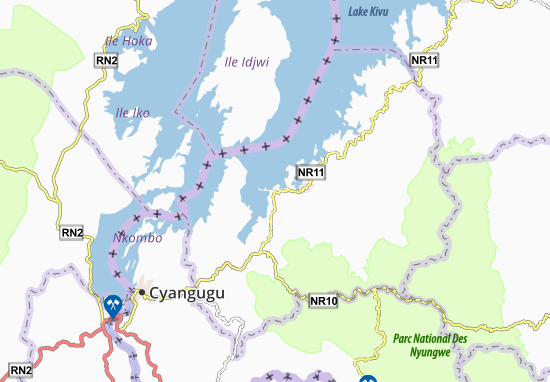Mapa Nyamasheke