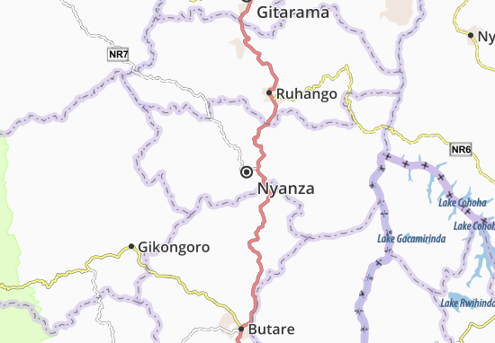 Karte Stadtplan Nyanza