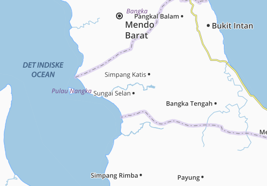 Karte Stadtplan Sungai Selan