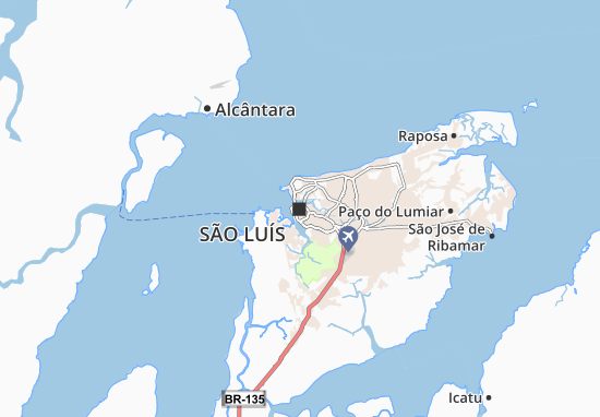 Kaart Plattegrond São Luís