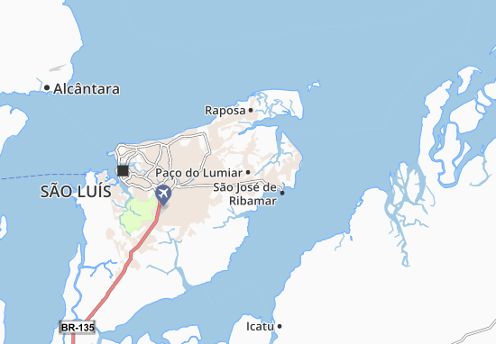 Karte Stadtplan Paço do Lumiar