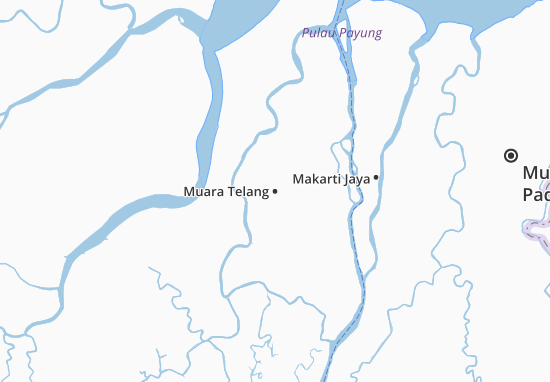 Karte Stadtplan Muara Telang