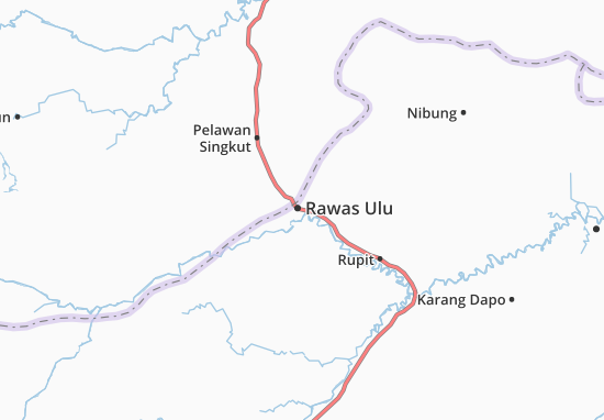 Kaart Plattegrond Rawas Ulu