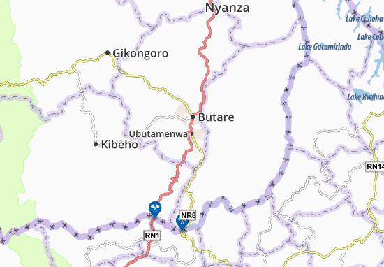Karte Stadtplan Ubutamenwa