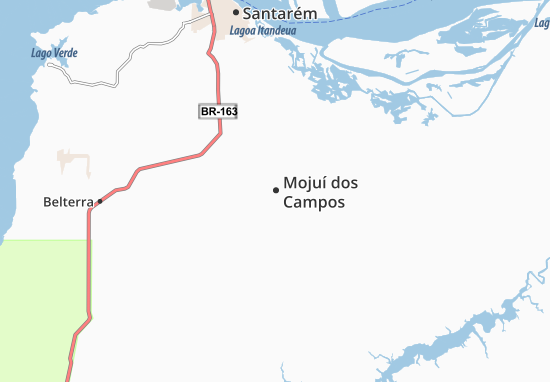 Karte Stadtplan Mojuí dos Campos