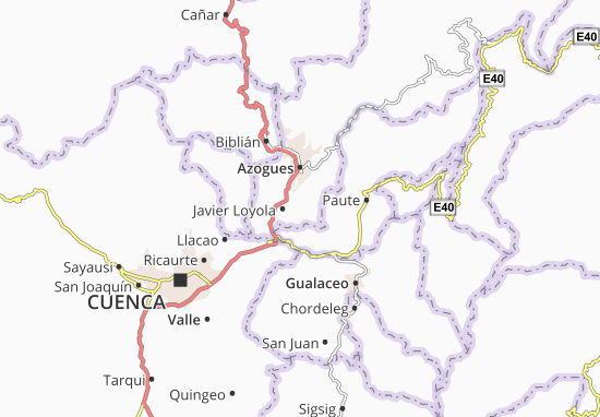 Kaart Plattegrond San Miguel de Los Porotos