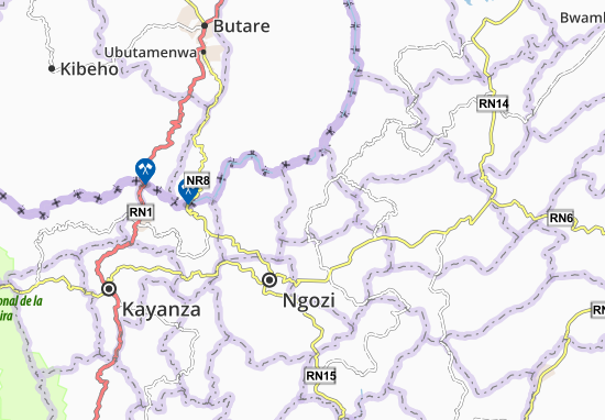 Karte Stadtplan Nyamurenza