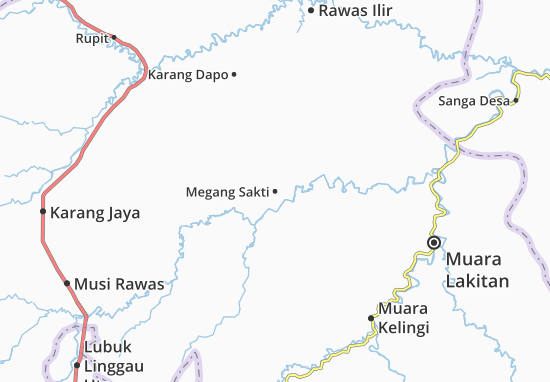 Karte Stadtplan Megang Sakti
